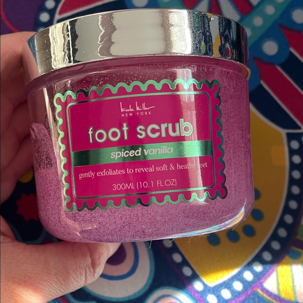 Nicole Miller Purple Spiced Vanilla Foot Scrub
